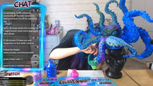 Cargar imagen en el visor de la galería, The Kraken Hat Headdress Fascinator Races Hand Steampunk Mermaid Black Blue Sea Abyss Creature Monster Mythical Octopus Squid Headband Piece
