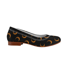 Load image into Gallery viewer, Black &amp; Orange Moon Flats
