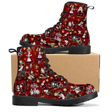 Load image into Gallery viewer, Tyrannical Red Alice in Wonderland Boots
