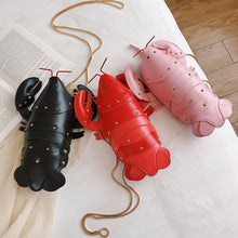 Cargar imagen en el visor de la galería, Lobster Shoulder Bag Brand Design Mini Women Handbag 3d Cartoon Animal Shape Crossbody Bags Fashion Chains Messenger Bag
