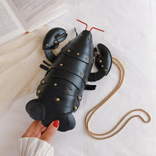 Cargar imagen en el visor de la galería, Lobster Shoulder Bag Brand Design Mini Women Handbag 3d Cartoon Animal Shape Crossbody Bags Fashion Chains Messenger Bag
