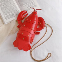 Załaduj obraz do przeglądarki galerii, Lobster Shoulder Bag Brand Design Mini Women Handbag 3d Cartoon Animal Shape Crossbody Bags Fashion Chains Messenger Bag
