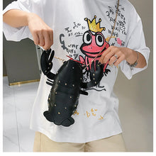 Załaduj obraz do przeglądarki galerii, Lobster Shoulder Bag Brand Design Mini Women Handbag 3d Cartoon Animal Shape Crossbody Bags Fashion Chains Messenger Bag
