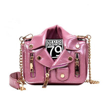 Cargar imagen en el visor de la galería, DIHOPE Famous Brand Designer Handbag European Style Motorcycle Bags Luxury Jacket Shape Shoulder Messenger Bags PU Leather
