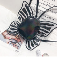 Załaduj obraz do przeglądarki galerii, Fashion Design Women bags Butterfly Angel Wings PU Leather Backpack Casual Daypack Travel Bag for Women Girls Schoolbags
