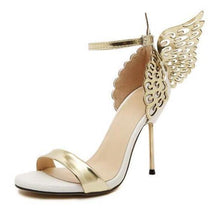 Carica l&#39;immagine nel visualizzatore di Gallery, New Women pumps Butterfly Wings single shoes for women sexy peep toe high heel sandals party wedding shoes woman sandals
