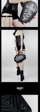Carica l&#39;immagine nel visualizzatore di Gallery, Women Gothic Handbags Victorian Style Shoulder Messenger Bag Female Skull Rivet Bags Ladies Steampunk Bagpack Bolsos Mochilas
