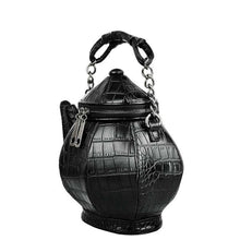 Załaduj obraz do przeglądarki galerii, Funny Gothic Purse Teapot Shaped Crossbody Handbag Top-Handle Tote Women&#39;S Shoulder Bags
