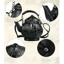 Lade das Bild in den Galerie-Viewer, Funny Gothic Purse Teapot Shaped Crossbody Handbag Top-Handle Tote Women&#39;S Shoulder Bags
