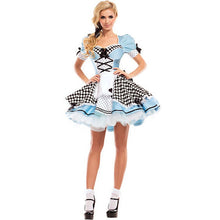 Charger l&#39;image dans la galerie, Alice In Wonderland Costume For Women Girls Alice Cosplay Costume Blue Sweet Lolita Maid fantasy halloween costumes for women
