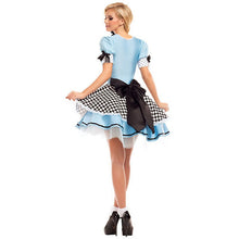 Załaduj obraz do przeglądarki galerii, Alice In Wonderland Costume For Women Girls Alice Cosplay Costume Blue Sweet Lolita Maid fantasy halloween costumes for women
