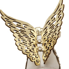 Załaduj obraz do przeglądarki galerii, NIUFUNI 2020 Butterfly Wings Summer Peep Toe Sandals Women Shoes Stiletto High Heels Solid Color Buckle Sandals Sandalias mujer
