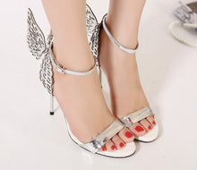 Load image into Gallery viewer, New Women pumps Butterfly Wings single shoes for women sexy peep toe high heel sandals party wedding shoes woman sandals
