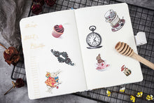 Load image into Gallery viewer, 30PCS/bag vintage Alice series stickers DIY scrapbooking junk journal album diary happy plan decorative stickers
