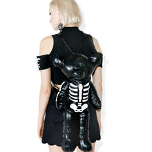 Załaduj obraz do przeglądarki galerii, Expose The Bone Leisure Vacation Fashion Black Gothic Cosplay Bags Bears Backpack for Girls Women
