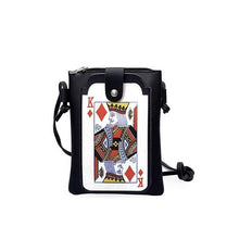 Lade das Bild in den Galerie-Viewer, Women Chain Shoulder Crossbody Bag New Funny Poker Card Leisure Fashion Letters Trendy Handbags for Female Bolsa Feminina Flaps
