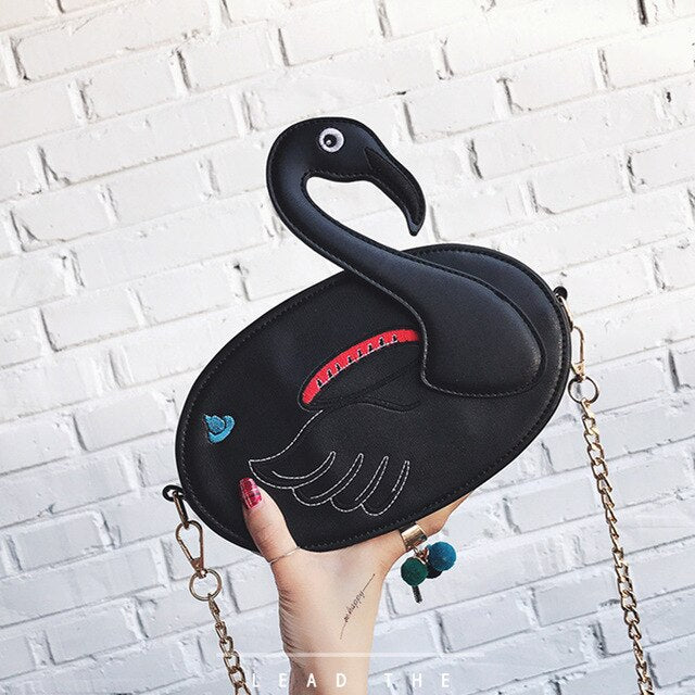 Black Goose Shape Handbags Women Luxury Brand Bag Handbag Women Shoulder Bag Messenger Bags Female Crossbody Bags Bolsa Feminina