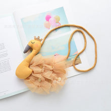 Load image into Gallery viewer, Flamingo Sweet Cute Small Swan Gauze Wing Mini Bag
