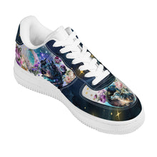 Załaduj obraz do przeglądarki galerii, Cosmic Dark Wolf Trainers Summer Galaxy Nebula Moon Christmas UK 3 4 5 6 7 8 9 10 11 Shoe Sneakers Gift
