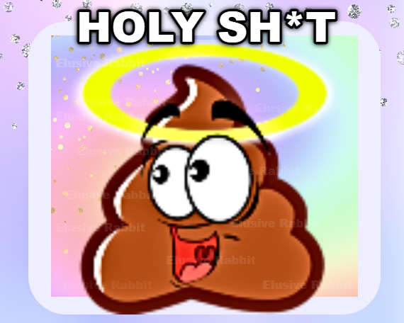 Holy Sh*t Emote Twitch Emotes poop Poo Crap Streaming Stream Youtube Discord Gaming Funny Lewd Kawaii Goth Gothic Anime Weeb emoji turd fun