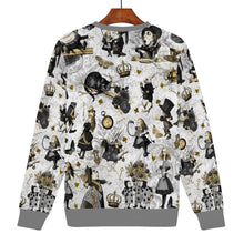 Load image into Gallery viewer, Curiouser Alice in Wonderland Grey Jumper
