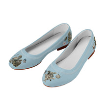 Load image into Gallery viewer, Vintage Alice in Wonderland Flats Blue
